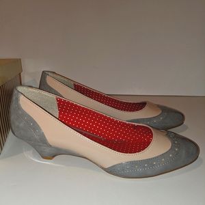 NIB B.A.I.T. Footwear Ida Saddle Oxford kitten heels women's 8.5 Modcloth